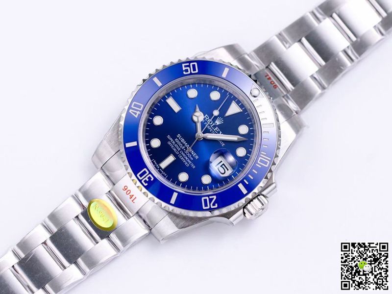 Rolex Submariner 116619LB-97209 Noob Factory V10 Blue Dial