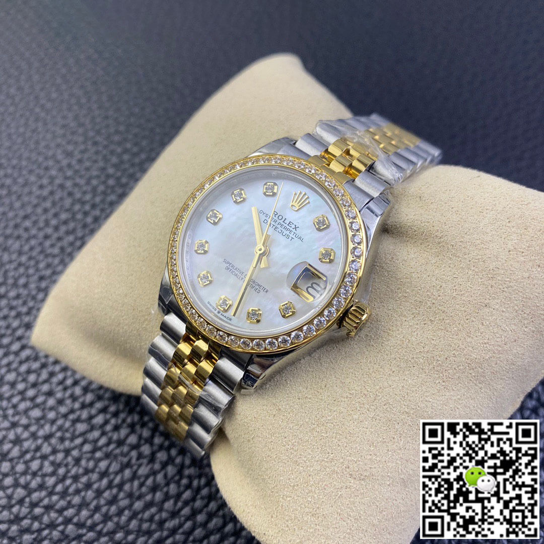 Rolex Datejust M278383RBR-0028 31MM EW Factory Diamond Bezel