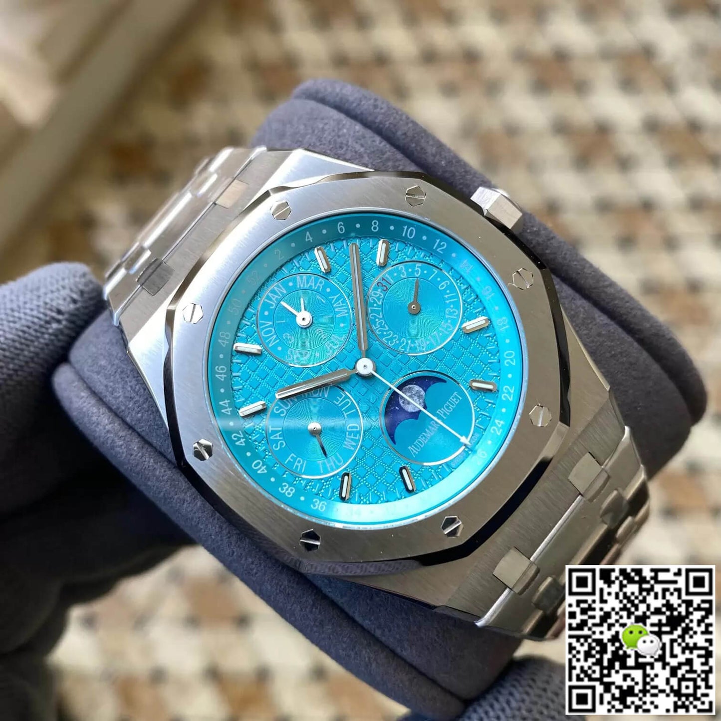 Audemars Piguet Royal Oak 26613ST.OO.1220ST.01 APS Factory Cyan Blue Dial