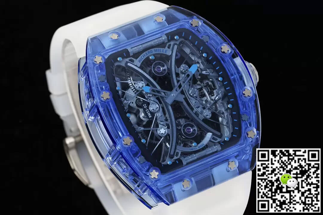 Richard Mille RM053-02 Tourbillon RM Factory Blue Transparent Case