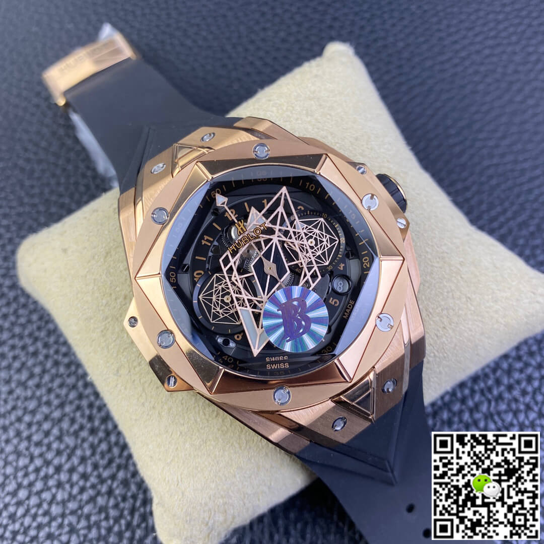 Hublot Big Bang Sang Bleu II 418.OX.1108.RX.MXM19 BB Factory Rubber Strap