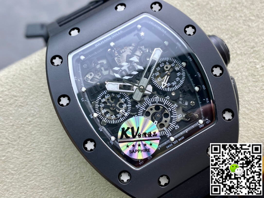 Richard Mille RM011 KV Factory Ceramic Black Case