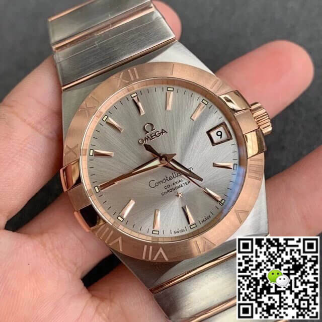 Omega Constellation 123.20.38.21.02.001 VS Factory Gold Bezel