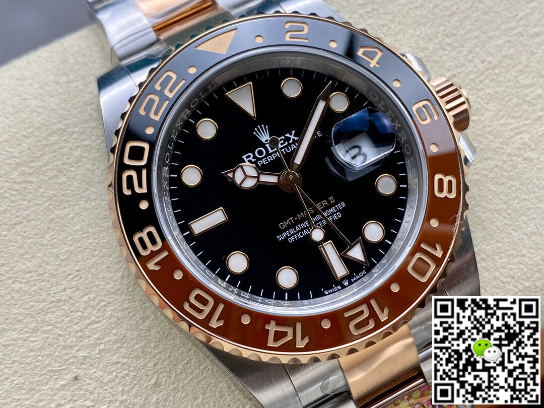 Rolex GMT Master II M126711chnr-0002 Clean Factory Rose Gold