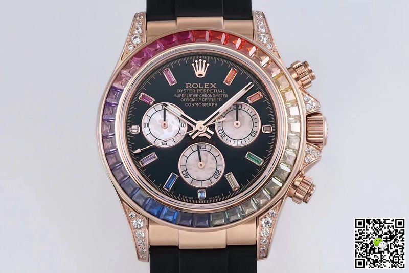 Rolex Daytona 116595RBOW BL Factory Rose Gold