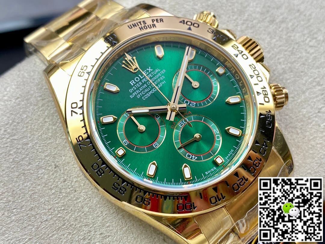 Rolex Daytona M116508-0013 BT Factory Yellow Gold Green Dial