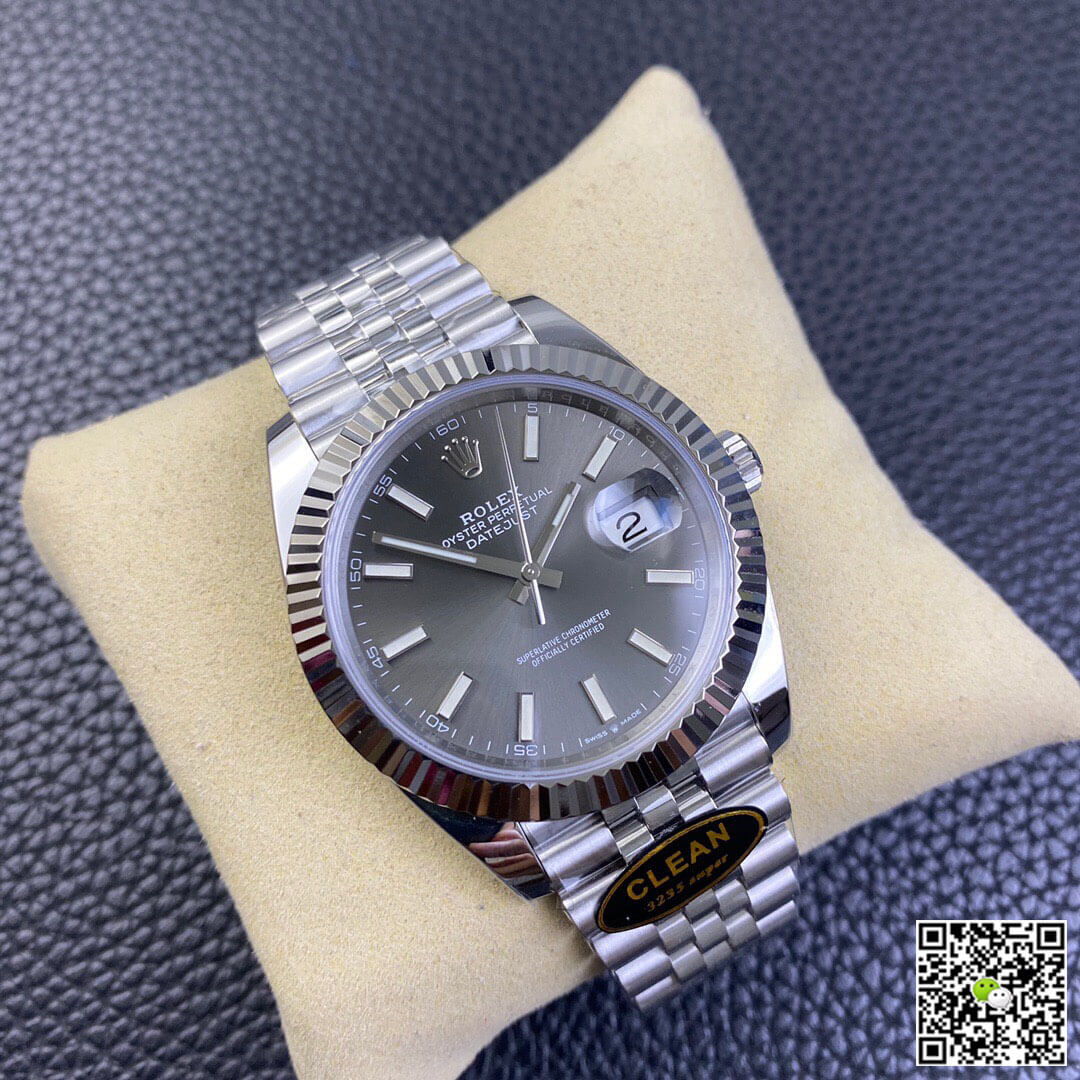 Rolex Datejust M126334-0014 Clean Factory Grey Dial 904L Stainless Steel