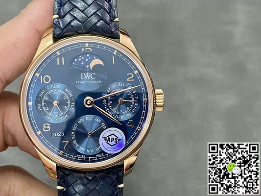 IWC Portuguese IW503312 APS Factory Perpetual Calendar Blue Dial