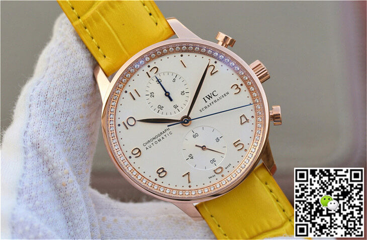IWC Portuguese ZF Factory Yellow Cowhide Strap