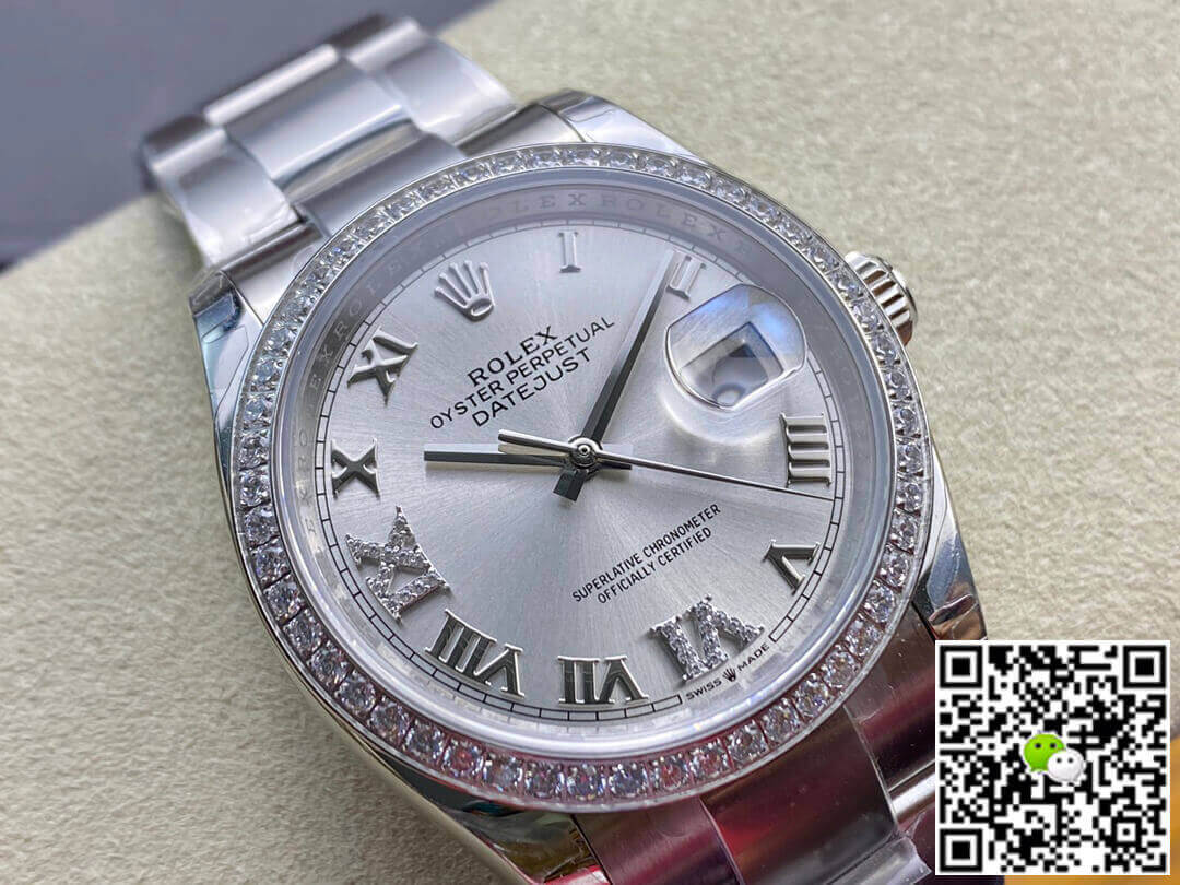Rolex Datejust M126284RBR-0022 EW Factory Diamond-set Bezel