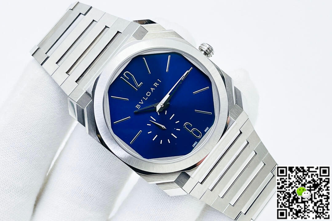 Bvlgari Octo Finissimo 103431 BV Factory Stainless Steel Blue Dial