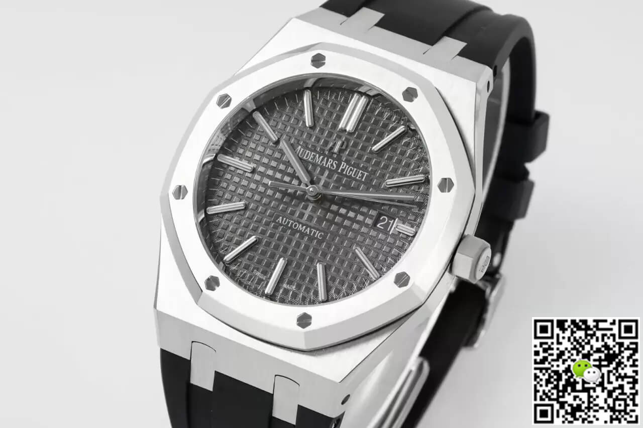 Audemars Piguet Royal Oak 15400 APS Factory Gray Dial Rubber Strap