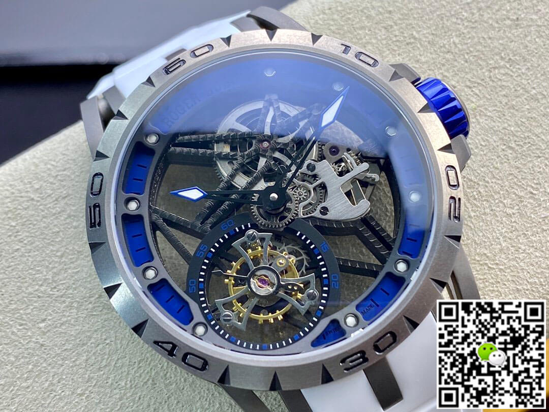 Roger Dubuis Excalibur RDDBEX0479 BBR Factory Tourbillon Rubber Strap