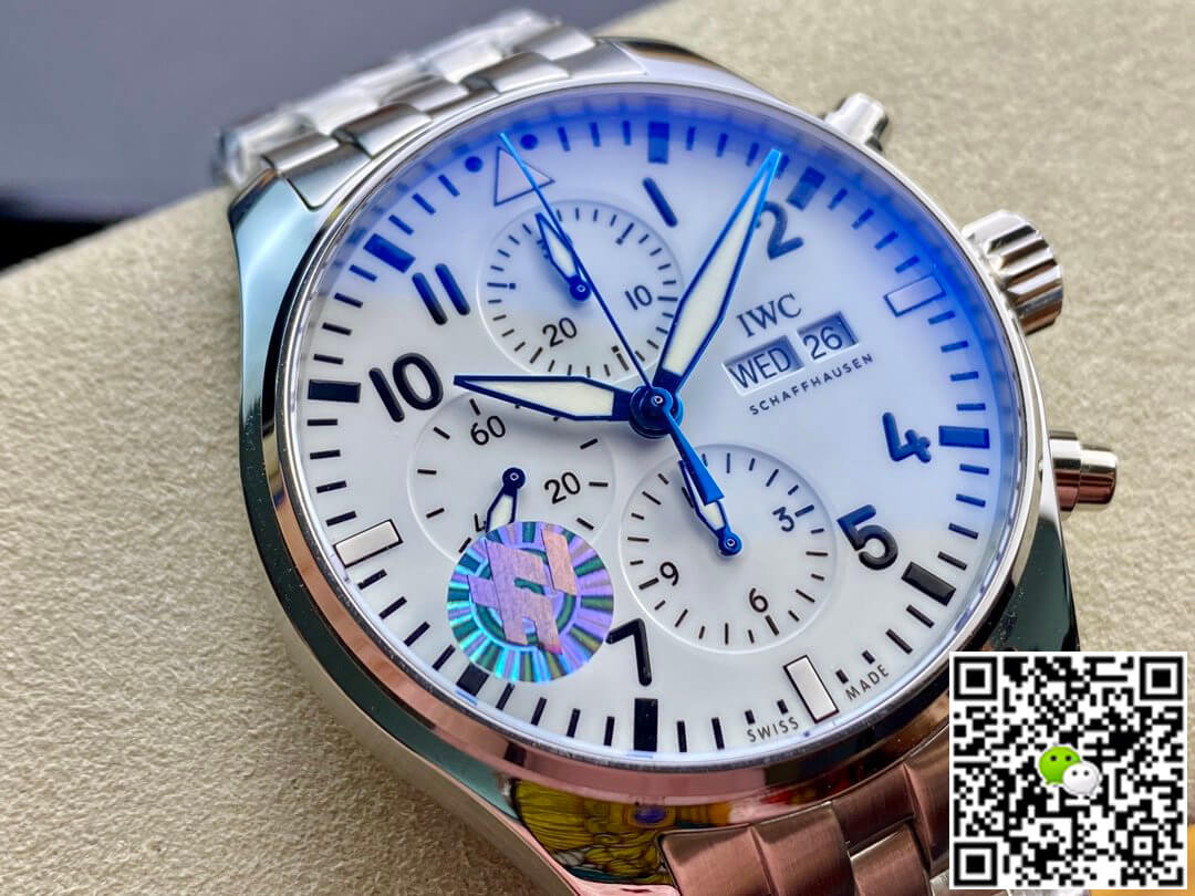 IWC Pilot 3777 ZF Factory Stainless Steel White Dial