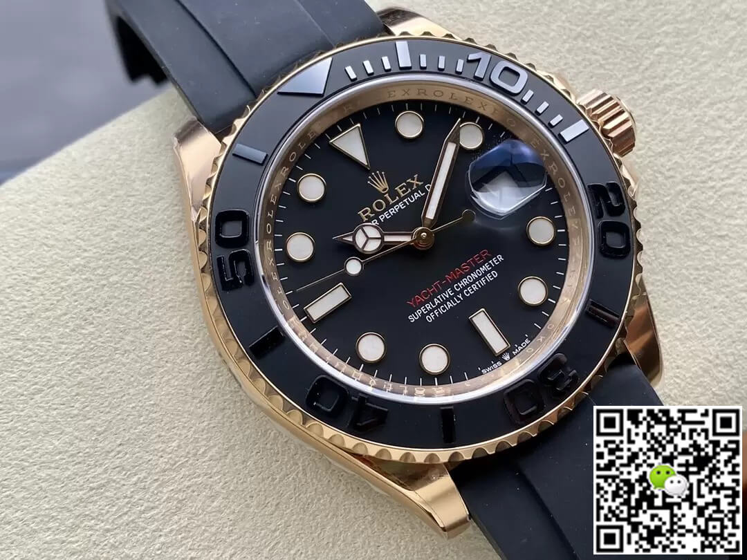 Rolex Yacht Master M126655-0002 Clean Factory Rose Gold Black Dial