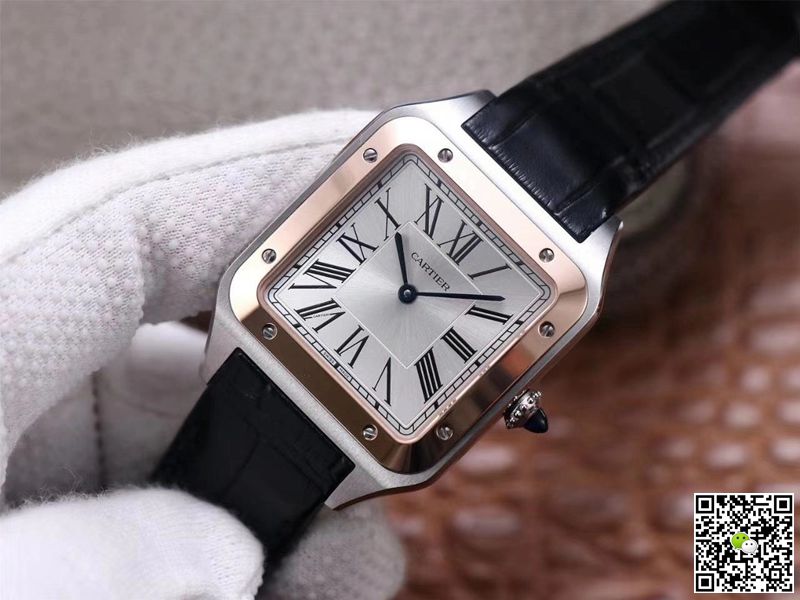Cartier Santos Dumont W2SA0017 F1 Factory Silver Dial
