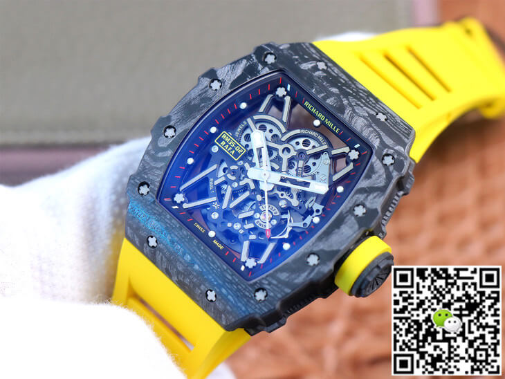 Richard Mille RM35-02 ZF Factory Yellow Rubber Strap