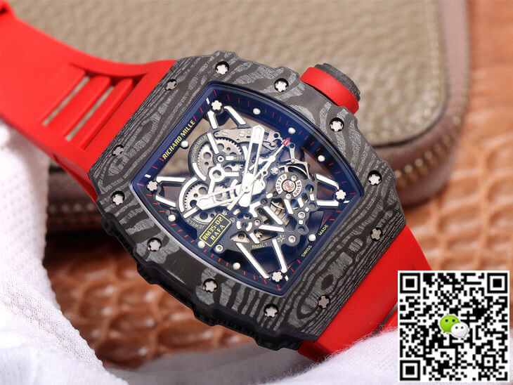 Richard Mille RM35-02 ZF Factory Red Rubber Strap