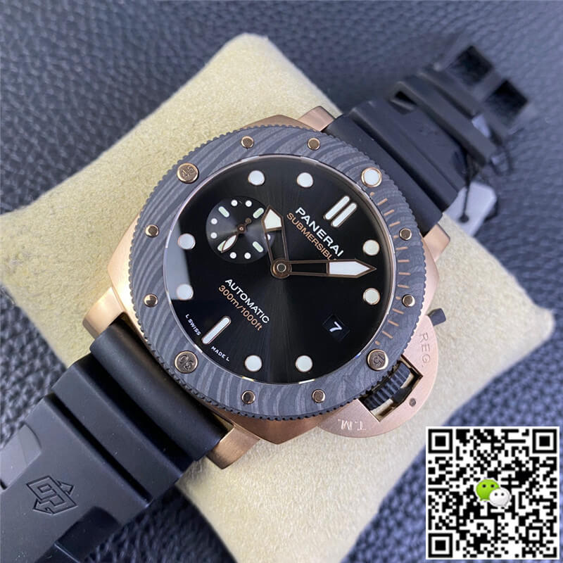 SBF Panerai Submersible PAM01070 VS Factory Carbon Fiber Bezel
