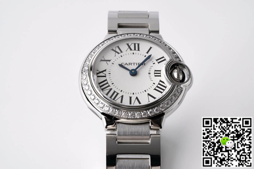 Ballon Bleu De Cartier 28MM W4BB0015 AF Factory Diamond-set Bezel