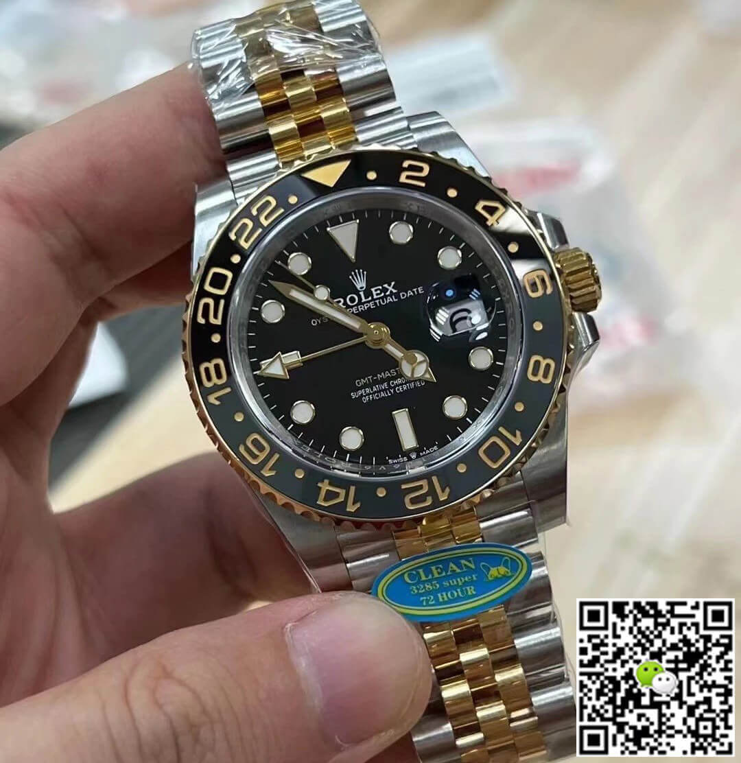 Rolex GMT Master II M126713grnr-0001 Clean Factory Black Dial