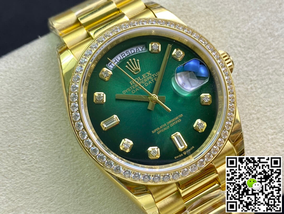 Rolex Day Date M128348RBR-0035 EW Factory Yellow Gold
