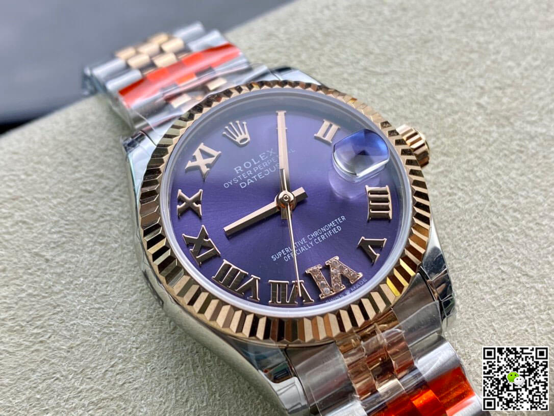 Rolex Datejust M278271-0020 TW Factory Diamond Eggplant Purple Dial
