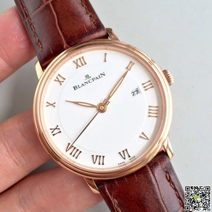 Blancpain Villeret 6651-3642-55B ZF Factory Rose Gold White Dial