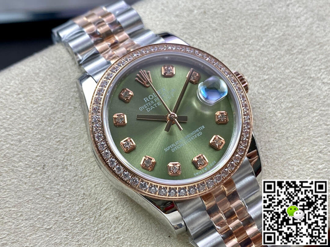Rolex Datejust 31MM EW Factory Diamond-set Green Dial