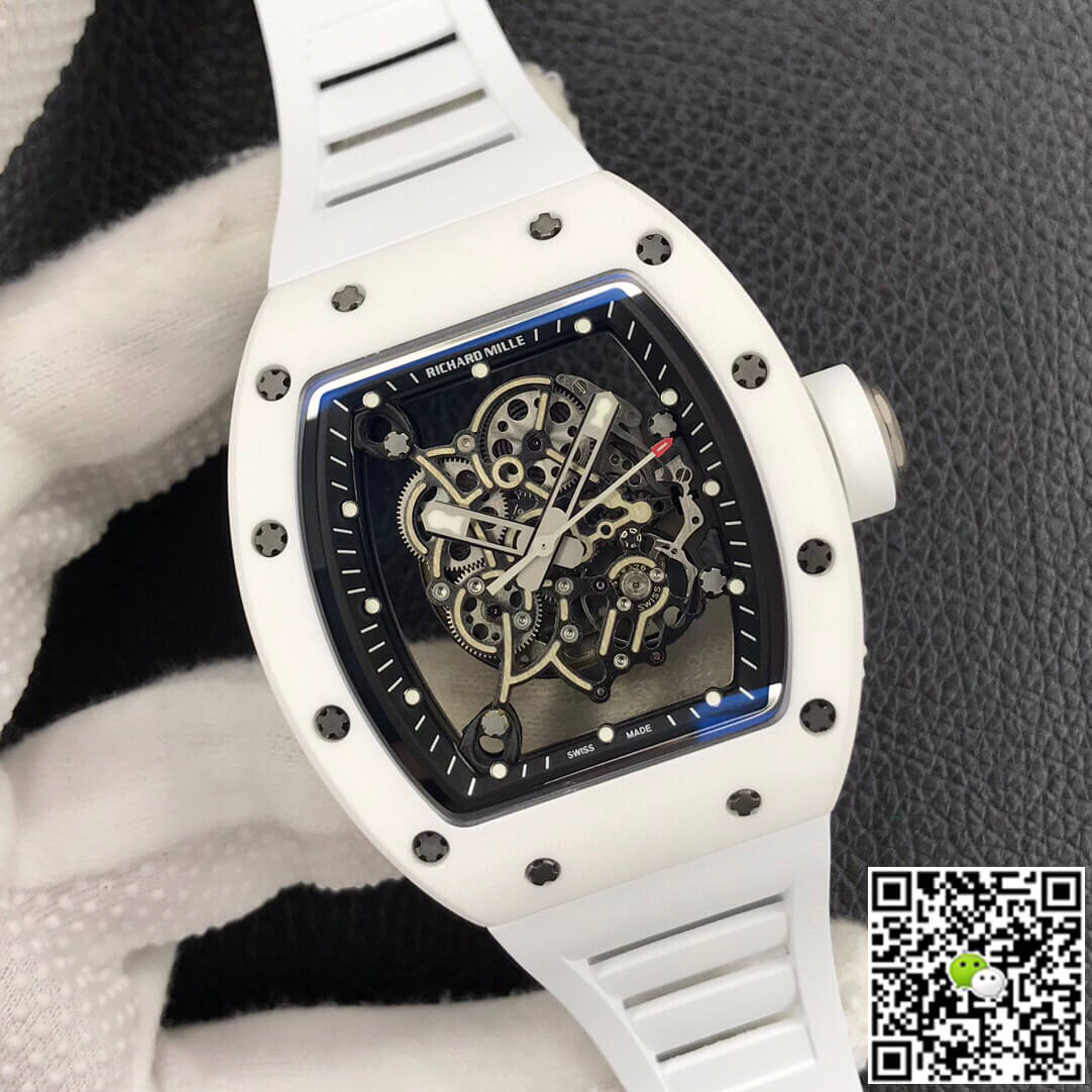 Richard Mille RM055 ZF Factory White Ceramic