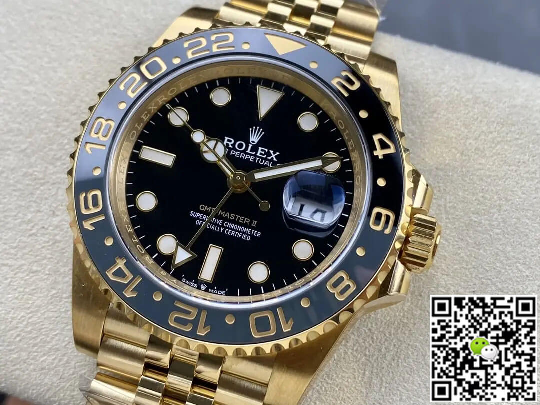 Rolex GMT Master II M126718GRNR-0001 Clean Factory Yellow Gold