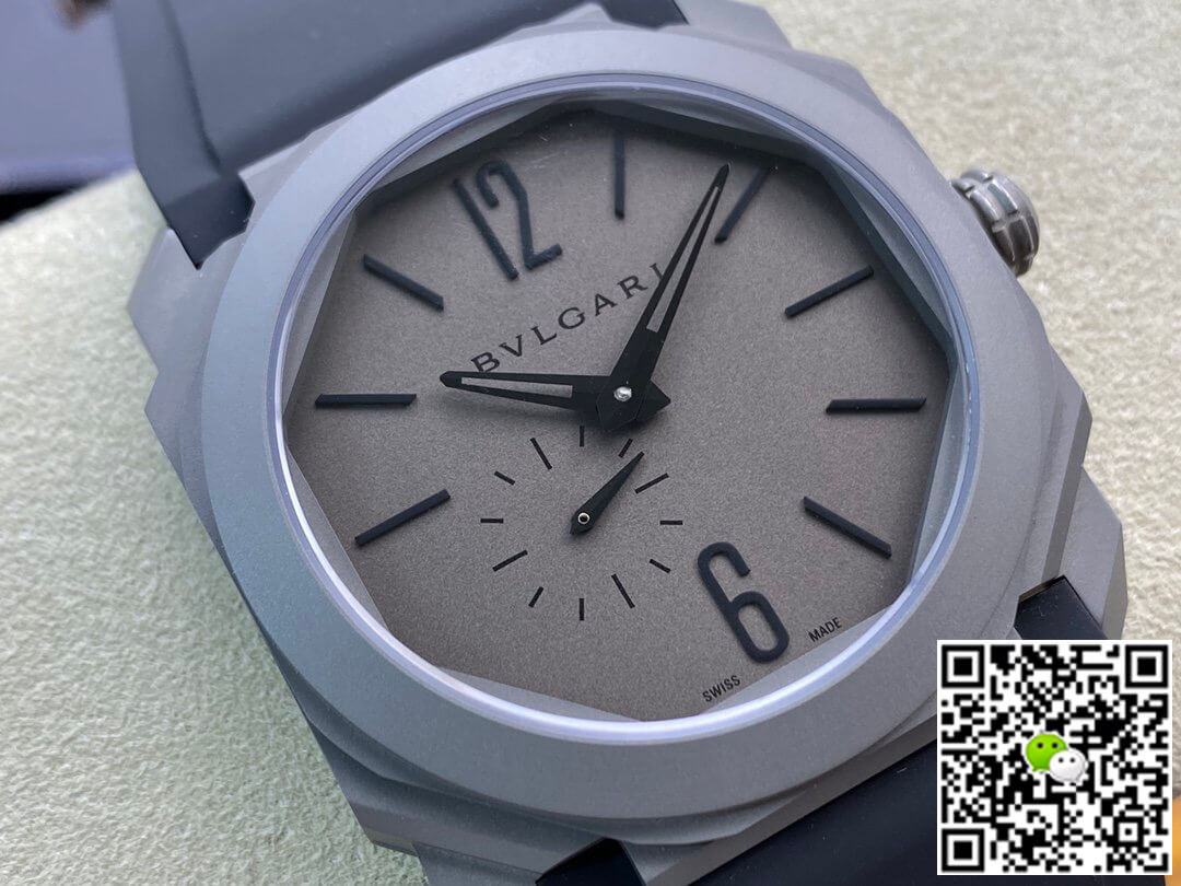 Bvlgari Octo Finissimo BV Factory V2 Rubber Strap