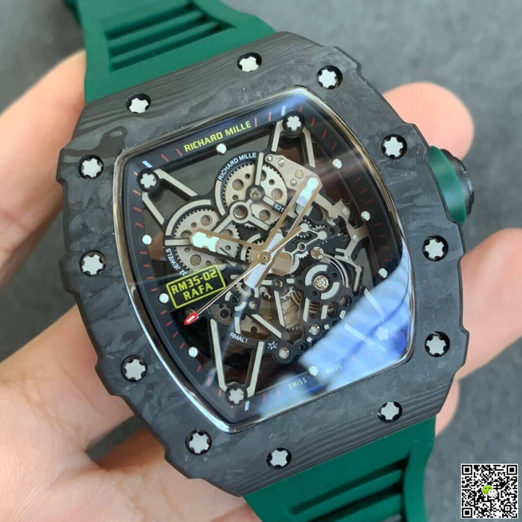 Richard Mille RM035-02 KV Factory V3 Carbon Fiber Green Strap
