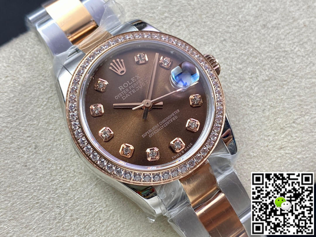 Rolex Datejust M278381RBR-0027 31MM EW Factory Diamond Bezel