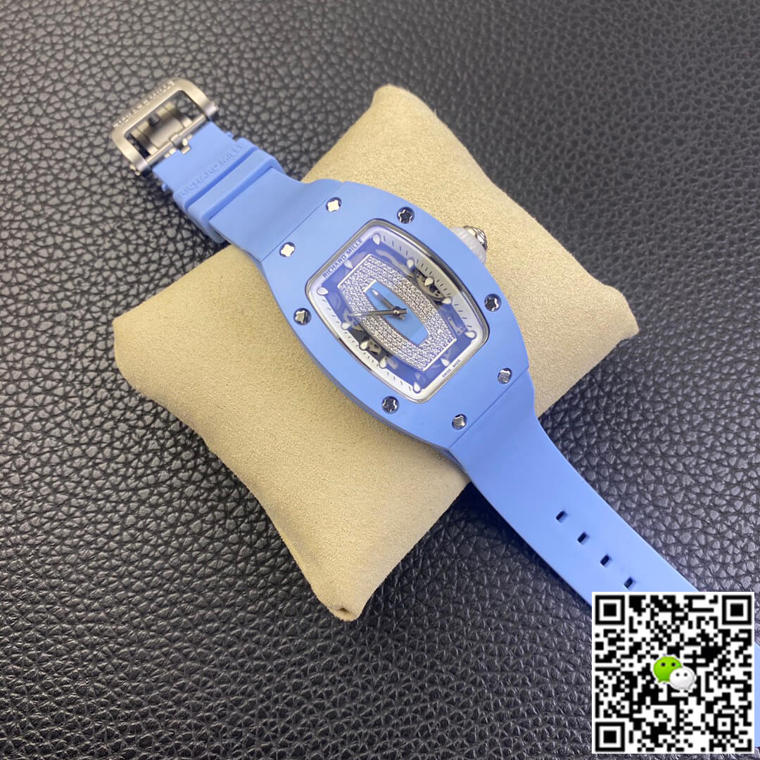 Richard Mille RM 07-01 RM Factory Blue Rubber Strap