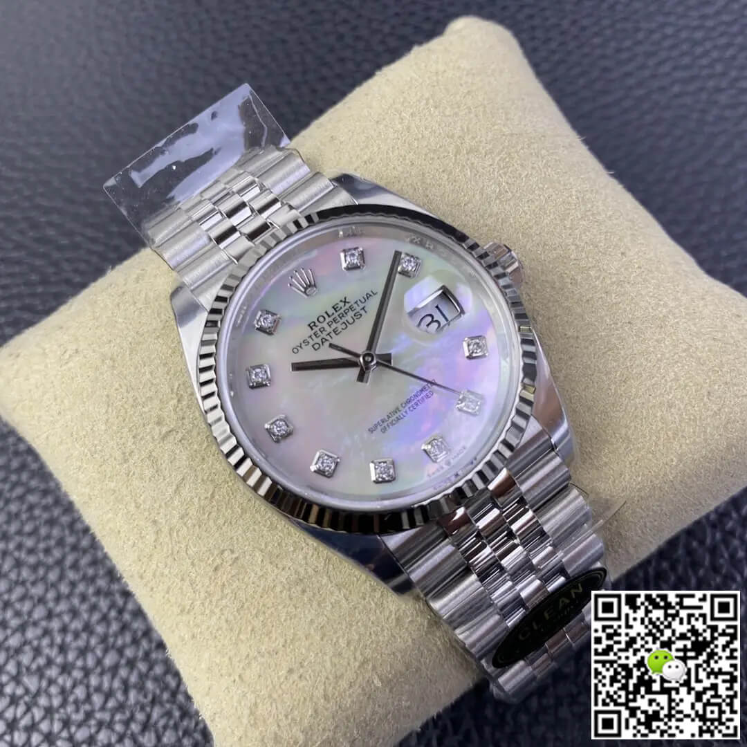 Rolex Datejust M126234-0019 36MM Clean Factory Mother-of-pearl Dial