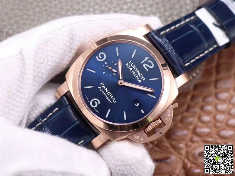 Panerai Luminor Marina Goldtech PAM01112 VS Factory Blue Dial