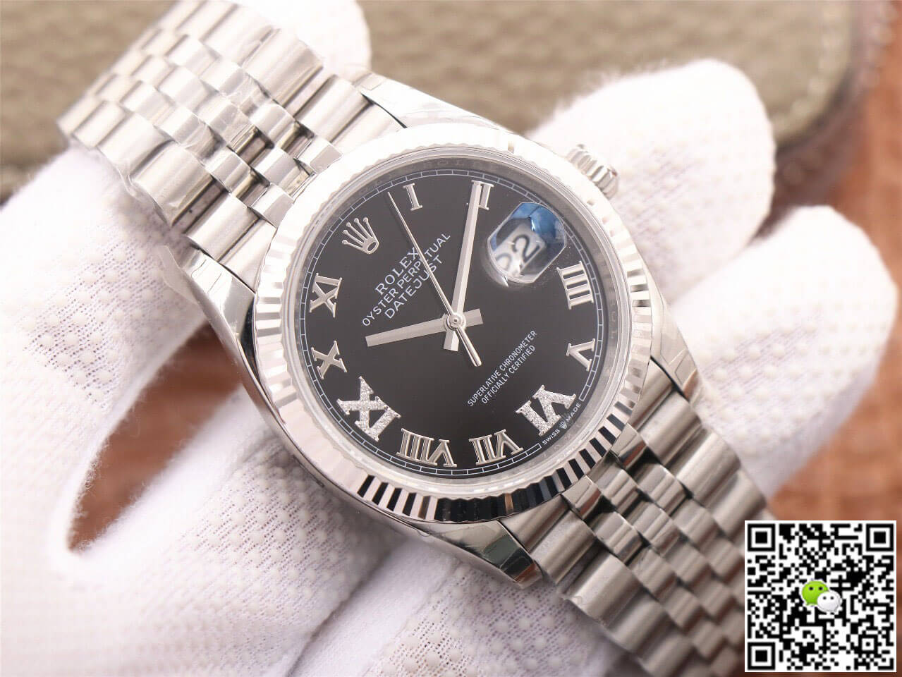 Rolex Datejust M126233 EW Factory Black Diamond-set Dial