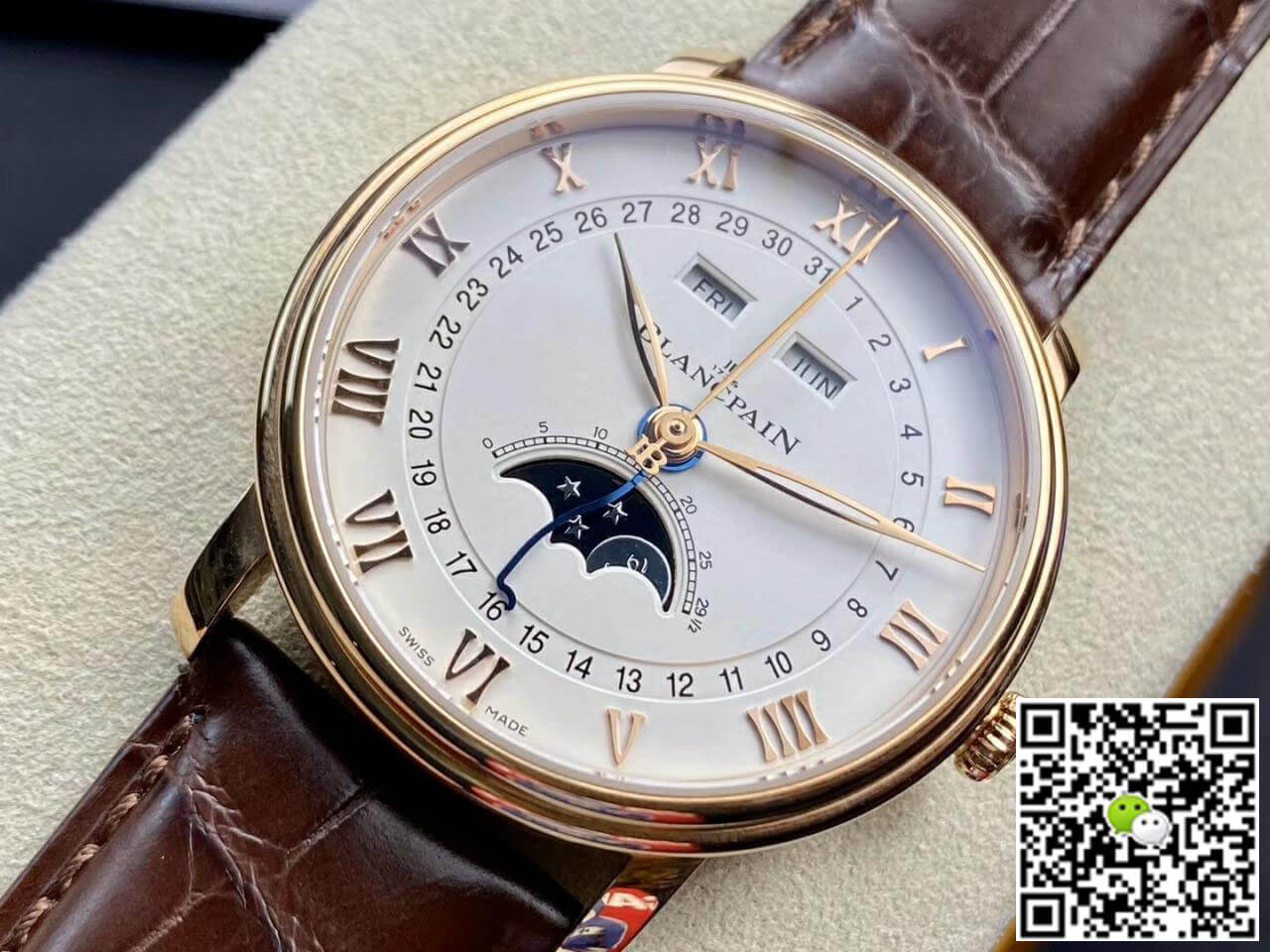 Blancpain Villeret 6654-3642-55B OM Factory V3 Rose Gold Case