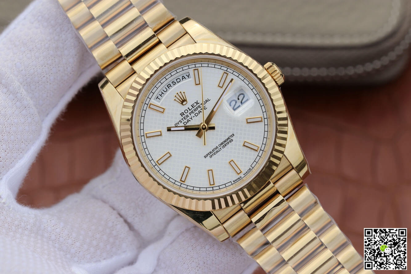 Rolex Day-Date M228238-0008 EW Factory Silver Dial