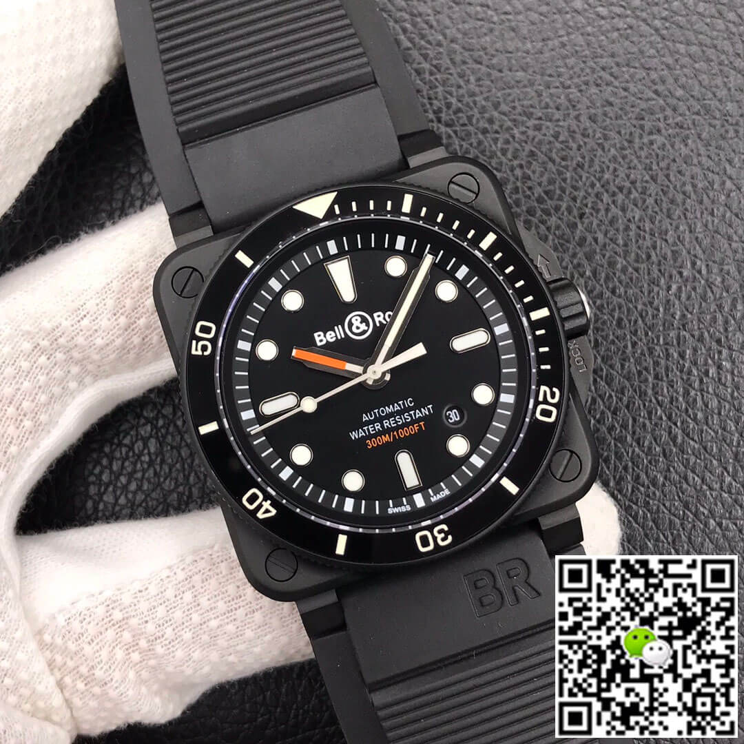 Bell & Ross BR0392-D-BL-CE/SRB Ceramic Case