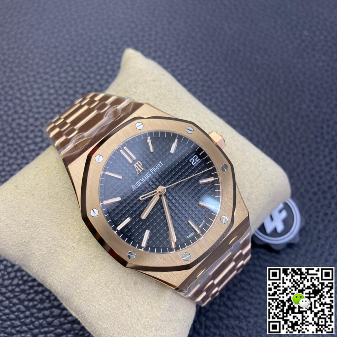 Audemars Piguet Royal Oak 15500OR.OO.1220OR.01 ZF Factory Rose Gold Version Black Dial