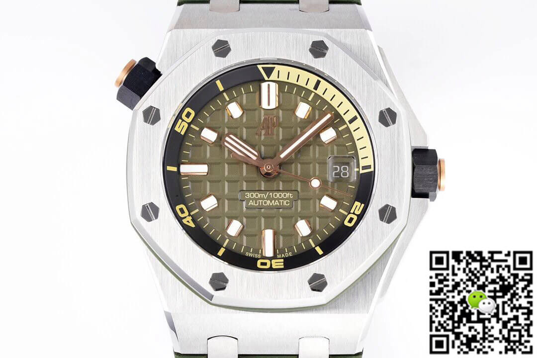Audemars Piguet Royal Oak Offshore 15720ST.OO.A052CA.01 ZF Factory Green Strap