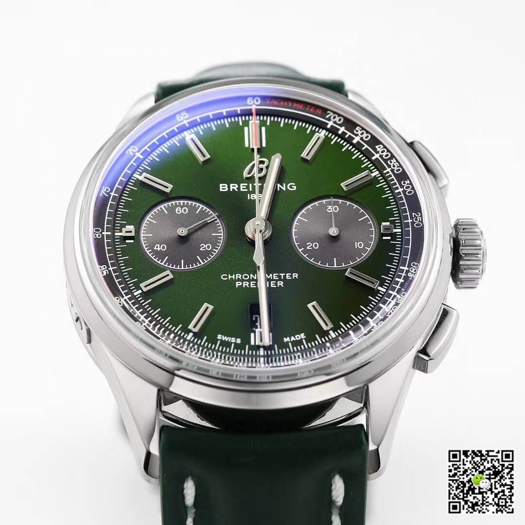 Breitling Premier B01 Chronograph AB0118A11L1X1 GF Factory V2 Green Dial