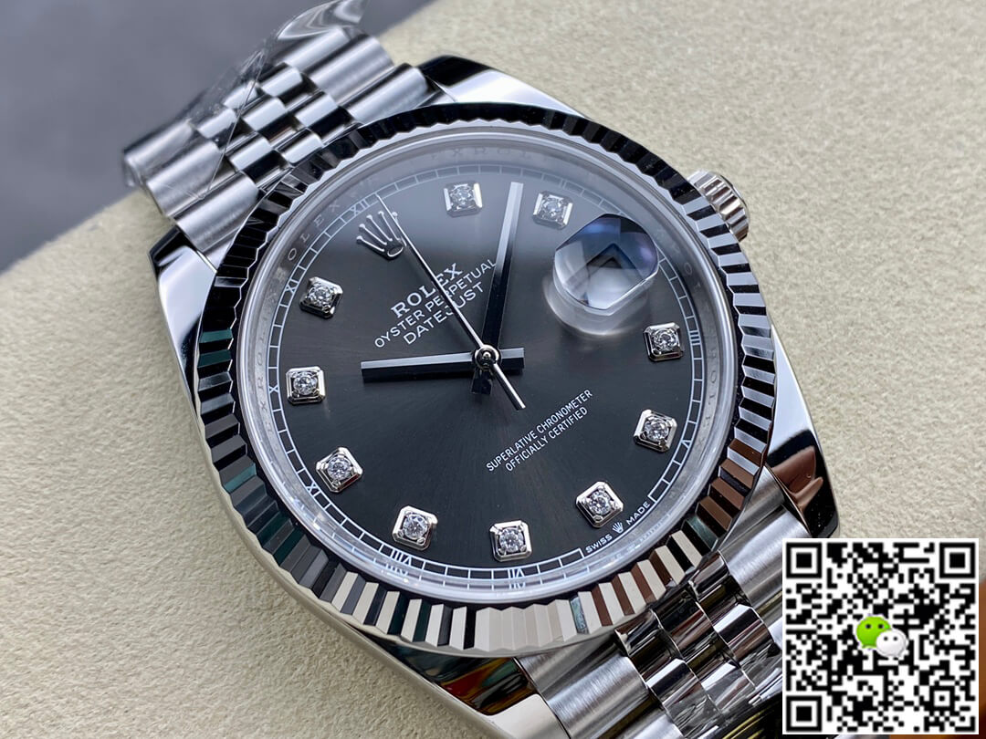 Rolex Datejust M126334-0006 Clean Factory Diamond Gray Dial
