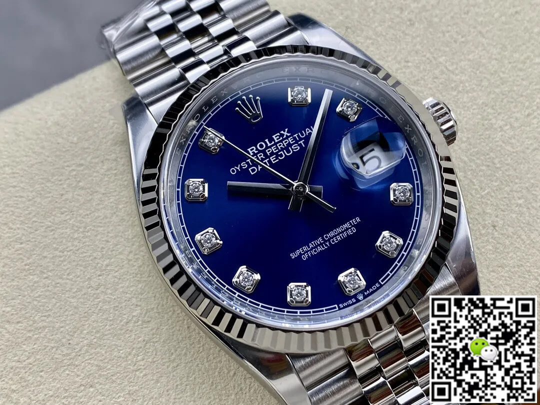 Rolex Datejust M126234-0037 36MM Clean Factory Blue Diamond Dial