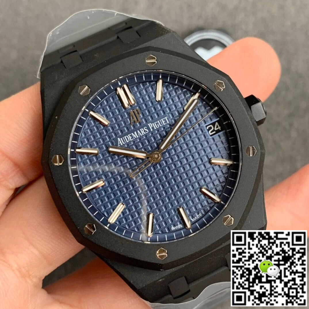 Audemars Piguet Royal Oak 15500 DLC Version ZF Factory Frosted Blue Dial