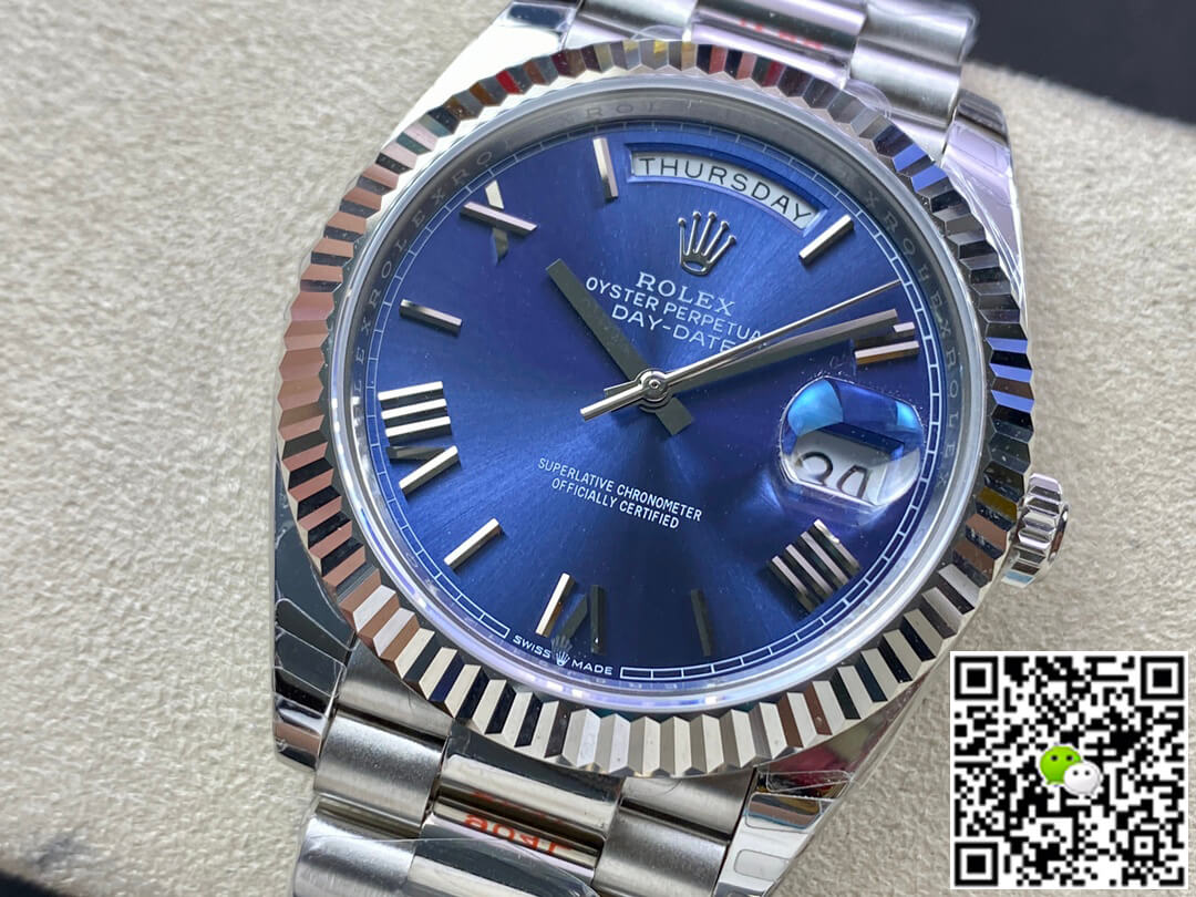Rolex Day Date M228236-0007 EW Factory Blue Dial