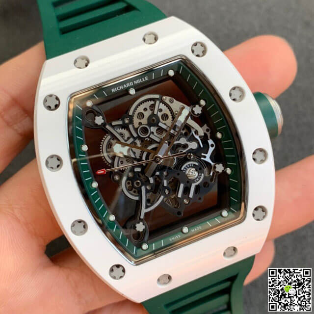Richard Mille RM055 KV Factory V2 Green Rubber Strap