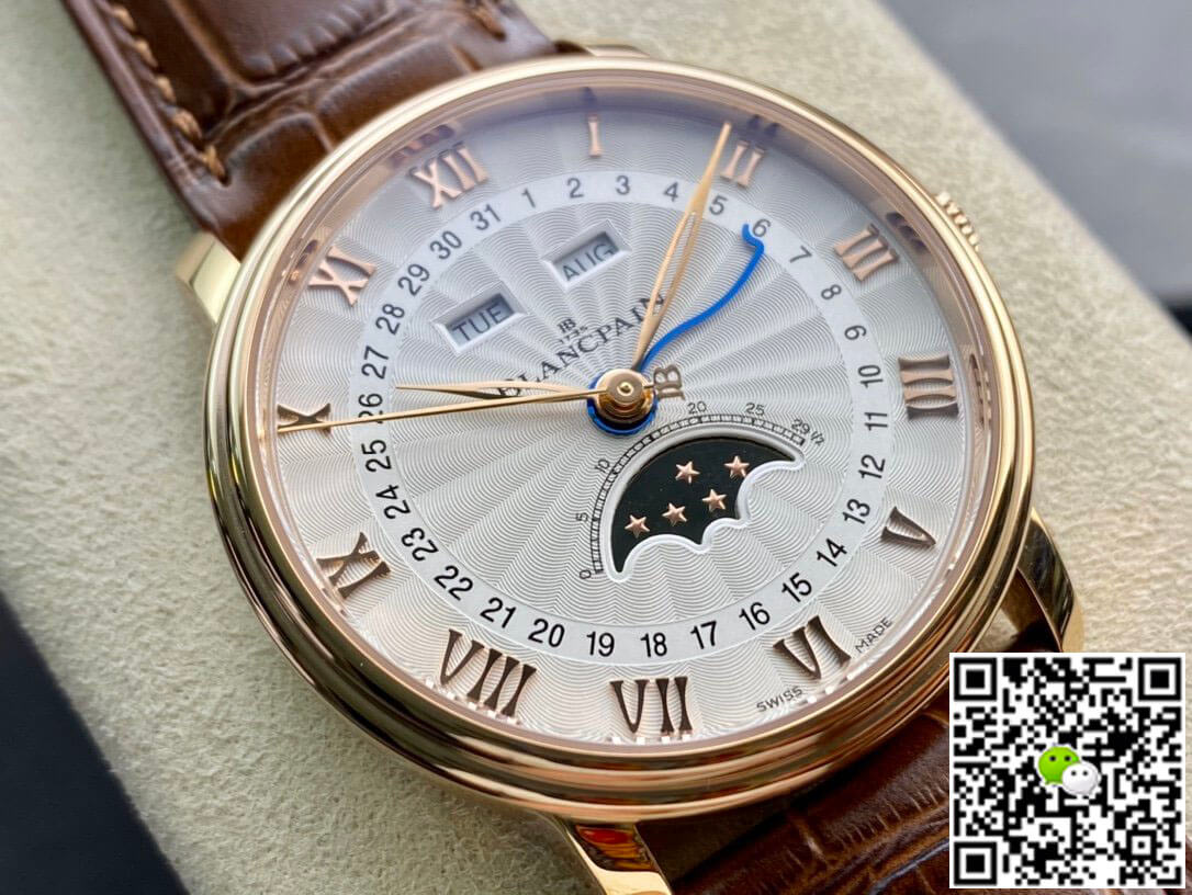 Blancpain Villeret 6654 OM Factory V3 Leather Strap